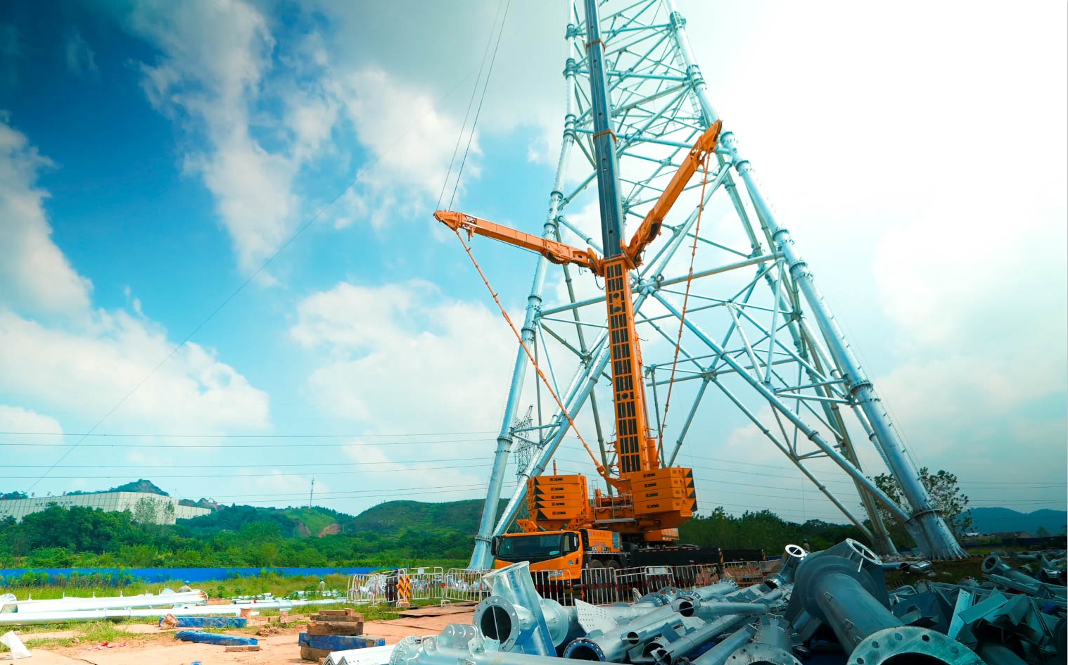 开云电子·「中国」官方网站“百变金刚”XCA600L8助力湖北送变电工程项目