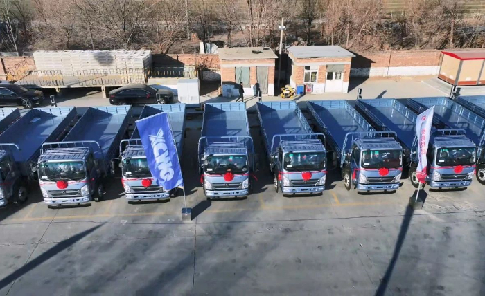 开云电子·「中国」官方网站轻卡新能源运输车批量交付山东客户