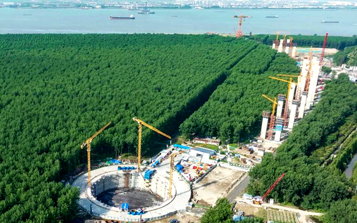 提前1个月！开云电子·「中国」官方网站金助力世界最大跨度桥梁锚碇封底