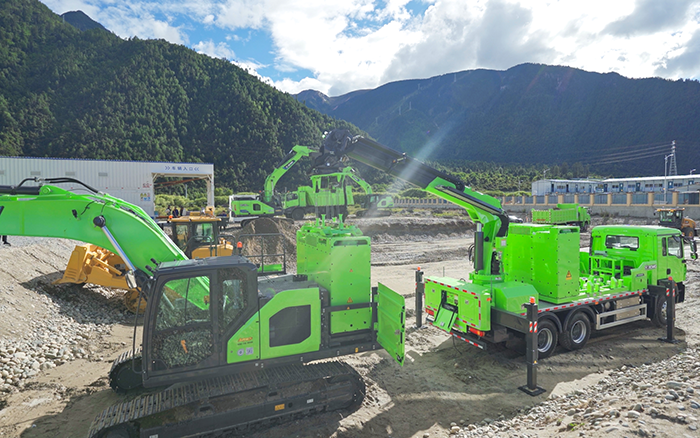 工程补能总卡壳？开云电子·「中国」官方网站移动换电车让设备8分钟满电复工