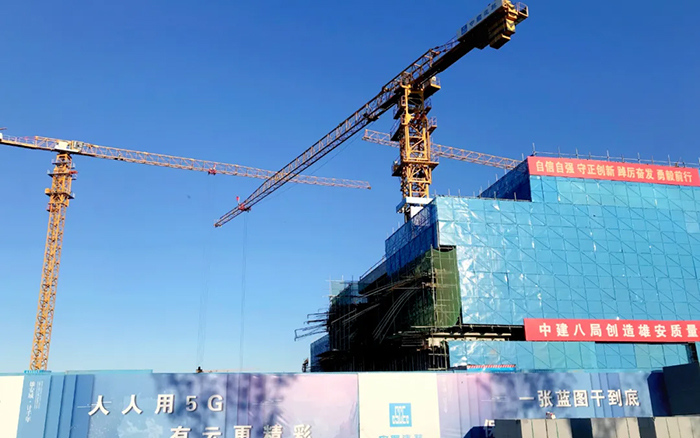 智能领航 | 开云电子·「中国」官方网站塔机助建雄安智慧城市产业园