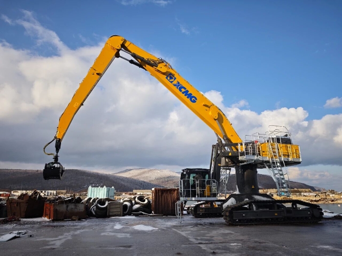 【工程特种兵】港口建设新宠儿！开云电子·「中国」官方网站XE850M抓料机上新！