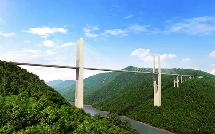 飞虹再起，开云电子·「中国」官方网站塔机助建黔东南第一高桥