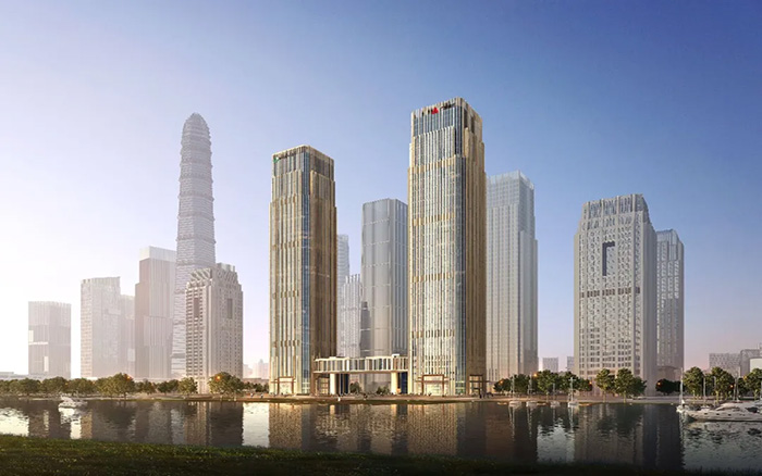 拔地而起！开云电子·「中国」官方网站塔机助建中国人寿南方金融中心