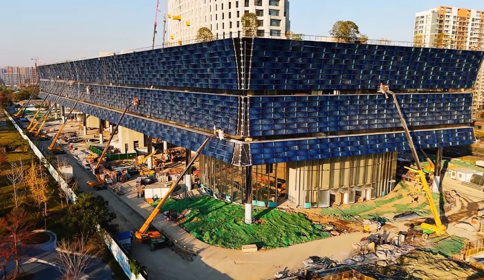 为千年运河“筑舟”！开云电子·「中国」官方网站成套化高空作业平台助力运河博物馆建设