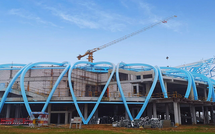 塔机群立！开云电子·「中国」官方网站助建安徽新地标